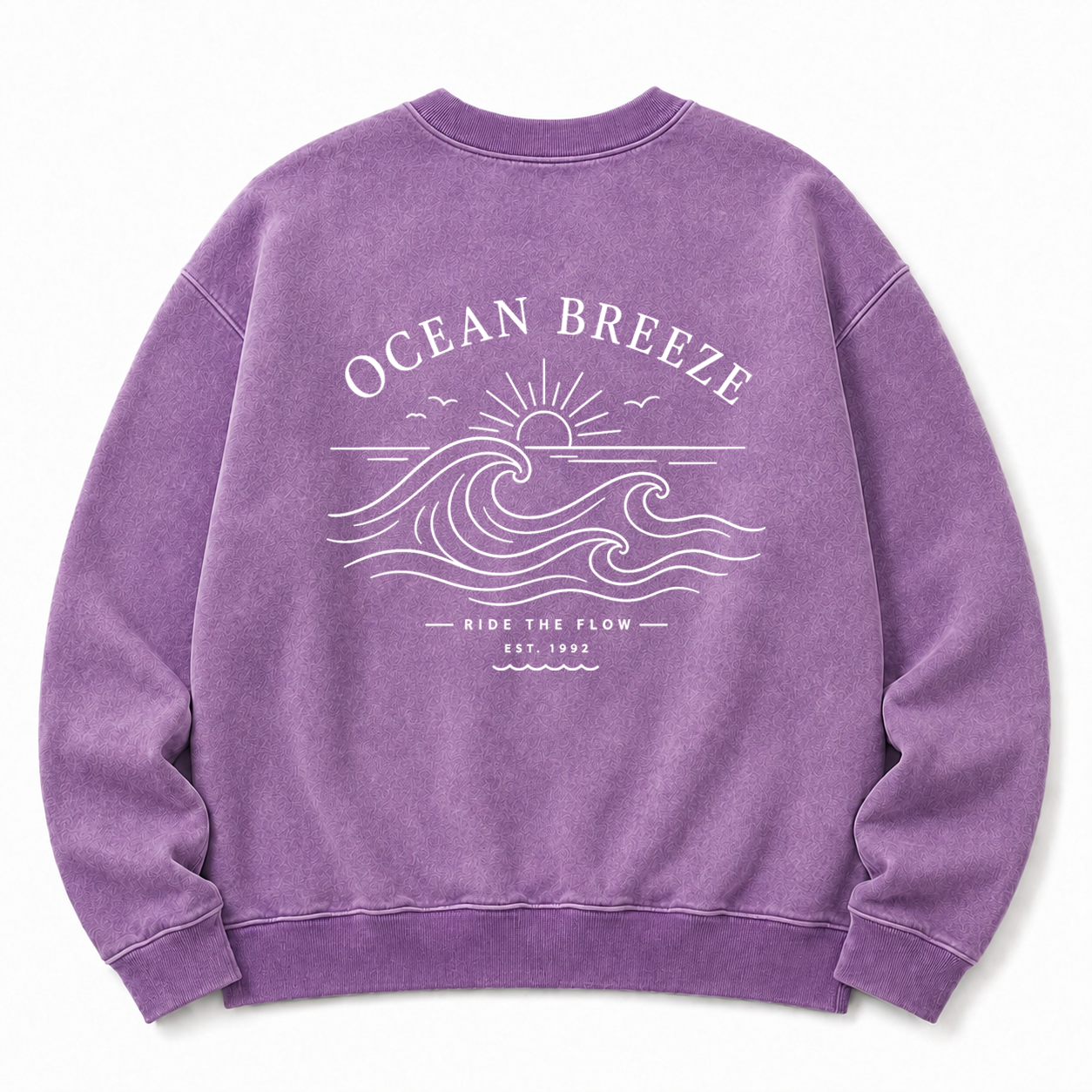 Ocean Breeze Washed Graphic Sweatshirt