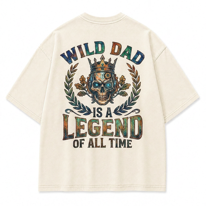 Wild Dad Skull Legend Washed T-Shirt