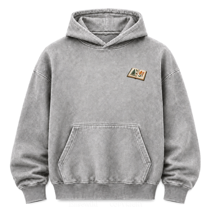 Where the Quiet Finds Me Cabin Washed Graphic Hoodie