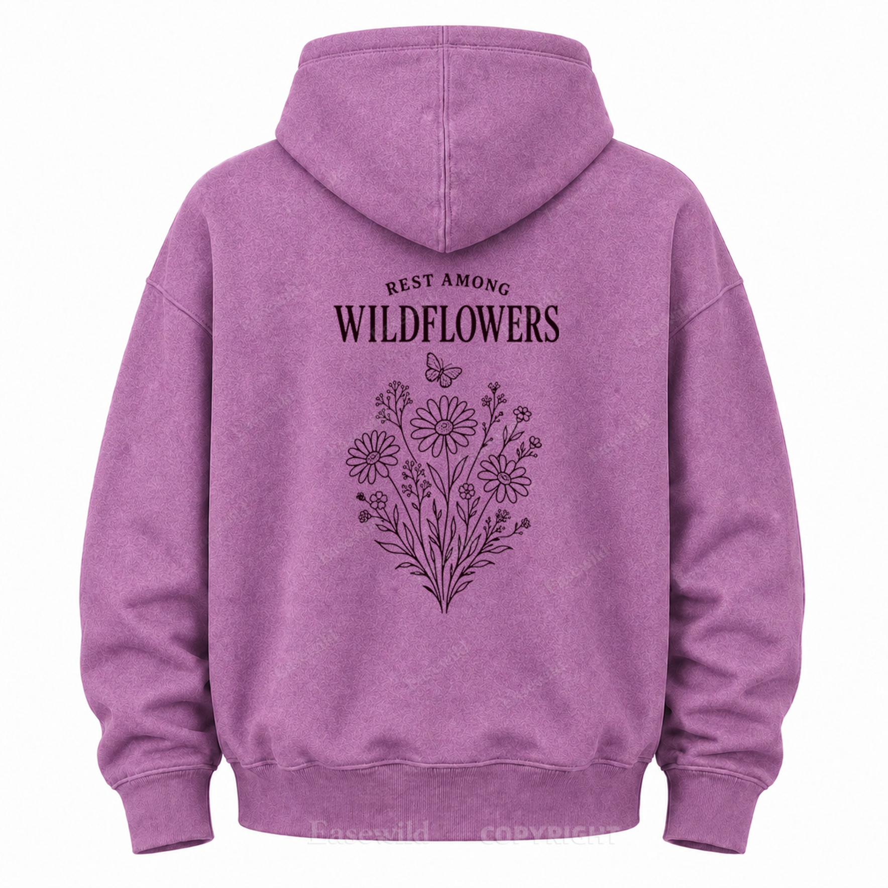 Rest Among Wildflowers Graphic Hoodie