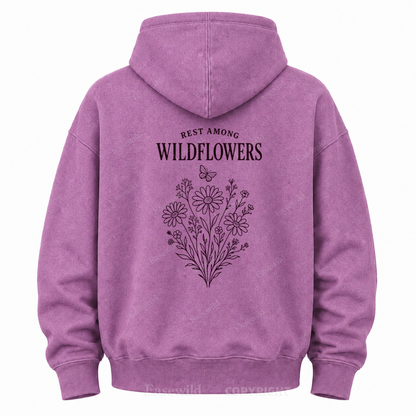 Rest Among Wildflowers Graphic Hoodie