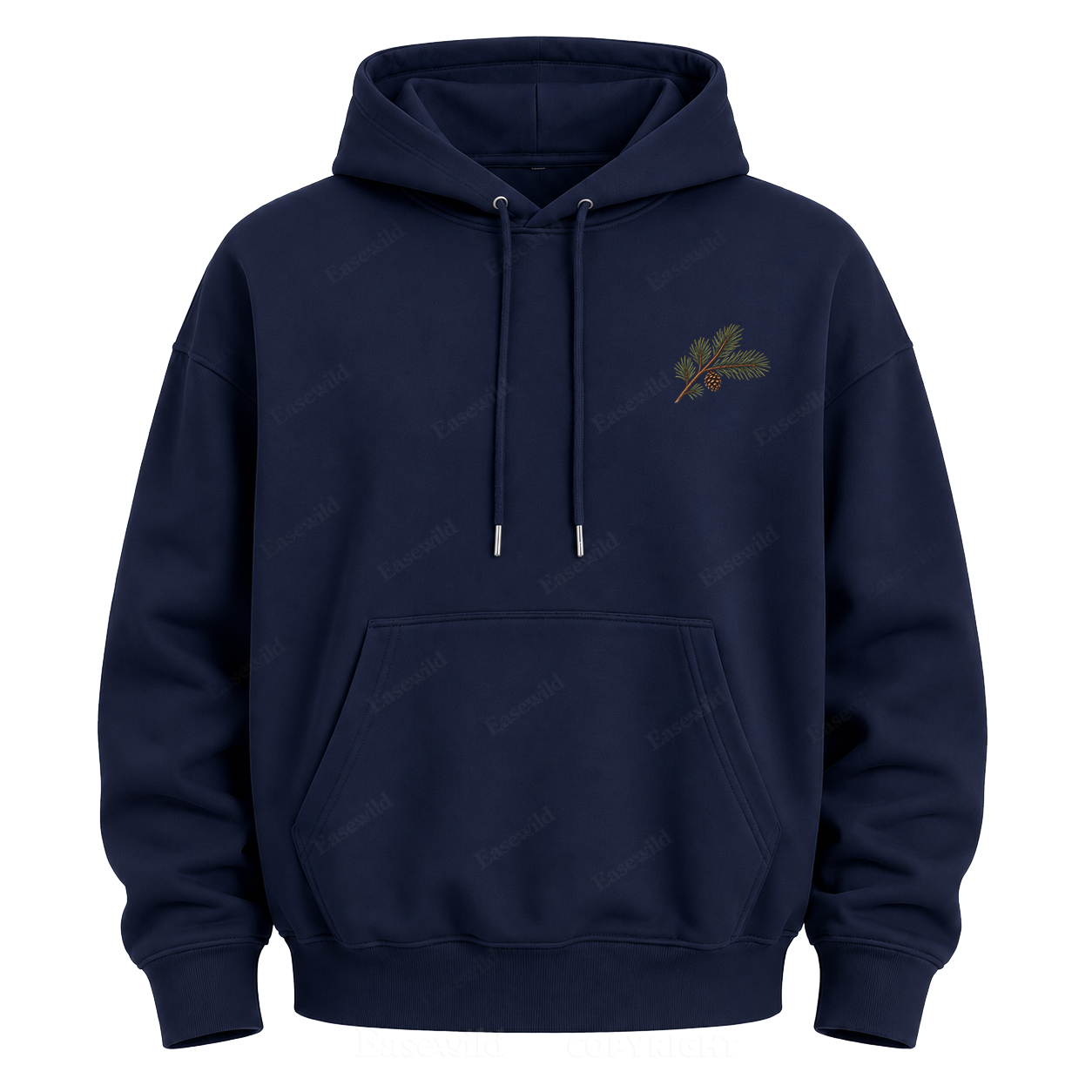 Meet Me Where the Pines Whisper Vintage Woodland Graphic Hoodie