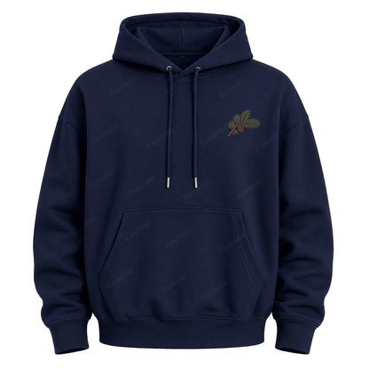 Meet Me Where the Pines Whisper Vintage Woodland Graphic Hoodie
