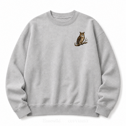 Modern Dinosaurs Vintage Birds Washed Graphic Sweatshirt