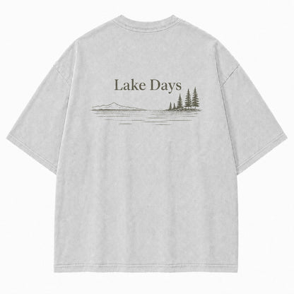 Where Quiet Lake Days Feel Simple and Free Tee