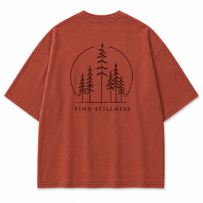 Find Stillness Pine Forest Graphic T-Shirt