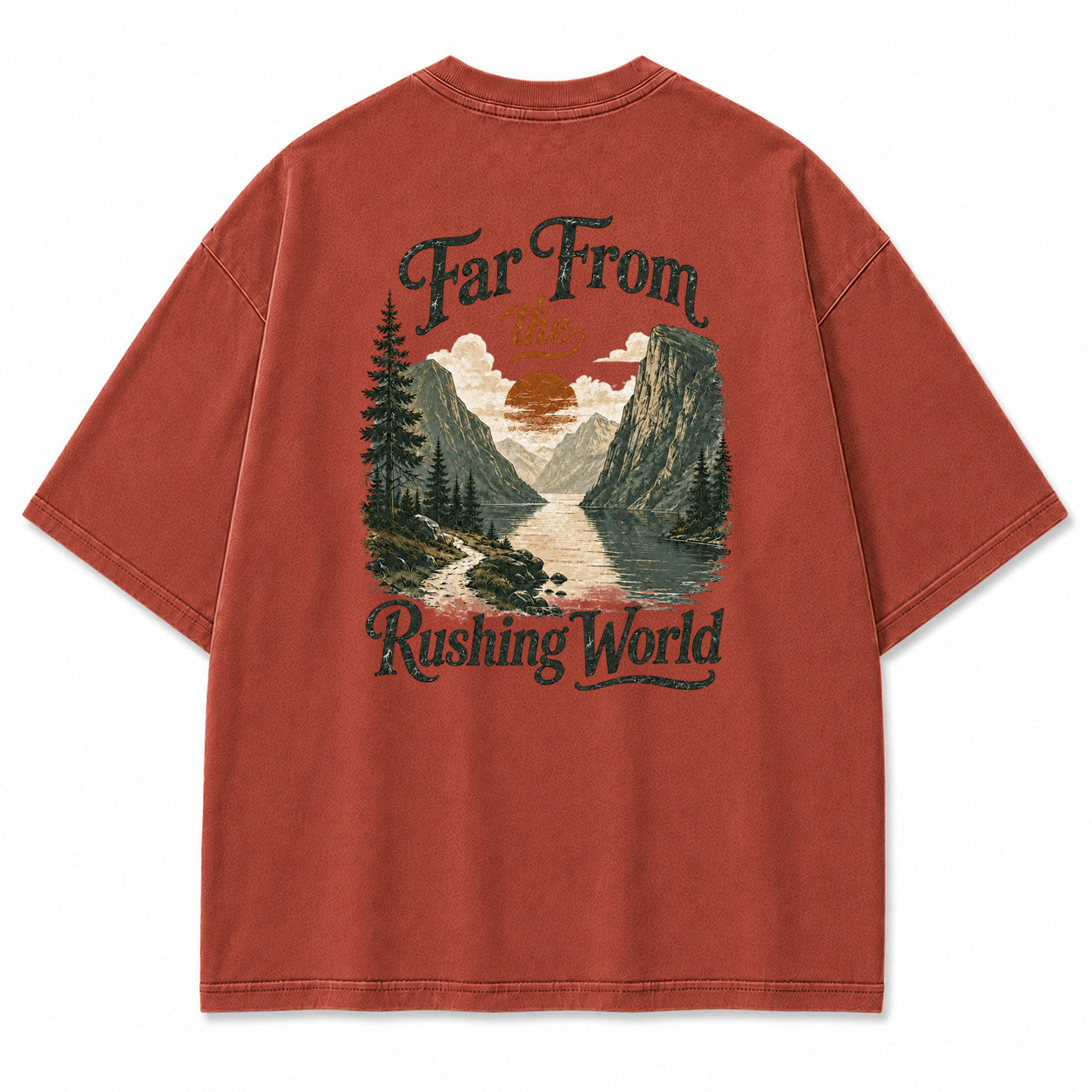 Far From the Rushing World Graphic T-Shirt