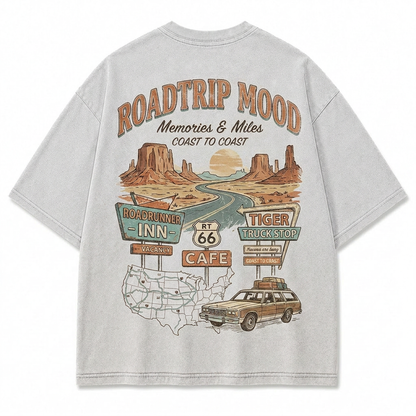 Coast to Coast Roadtrip Washed T-Shirt