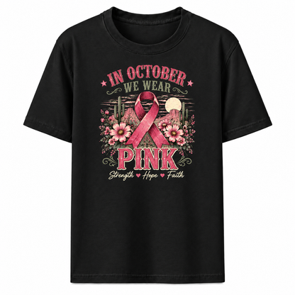 Pink October Western Tee