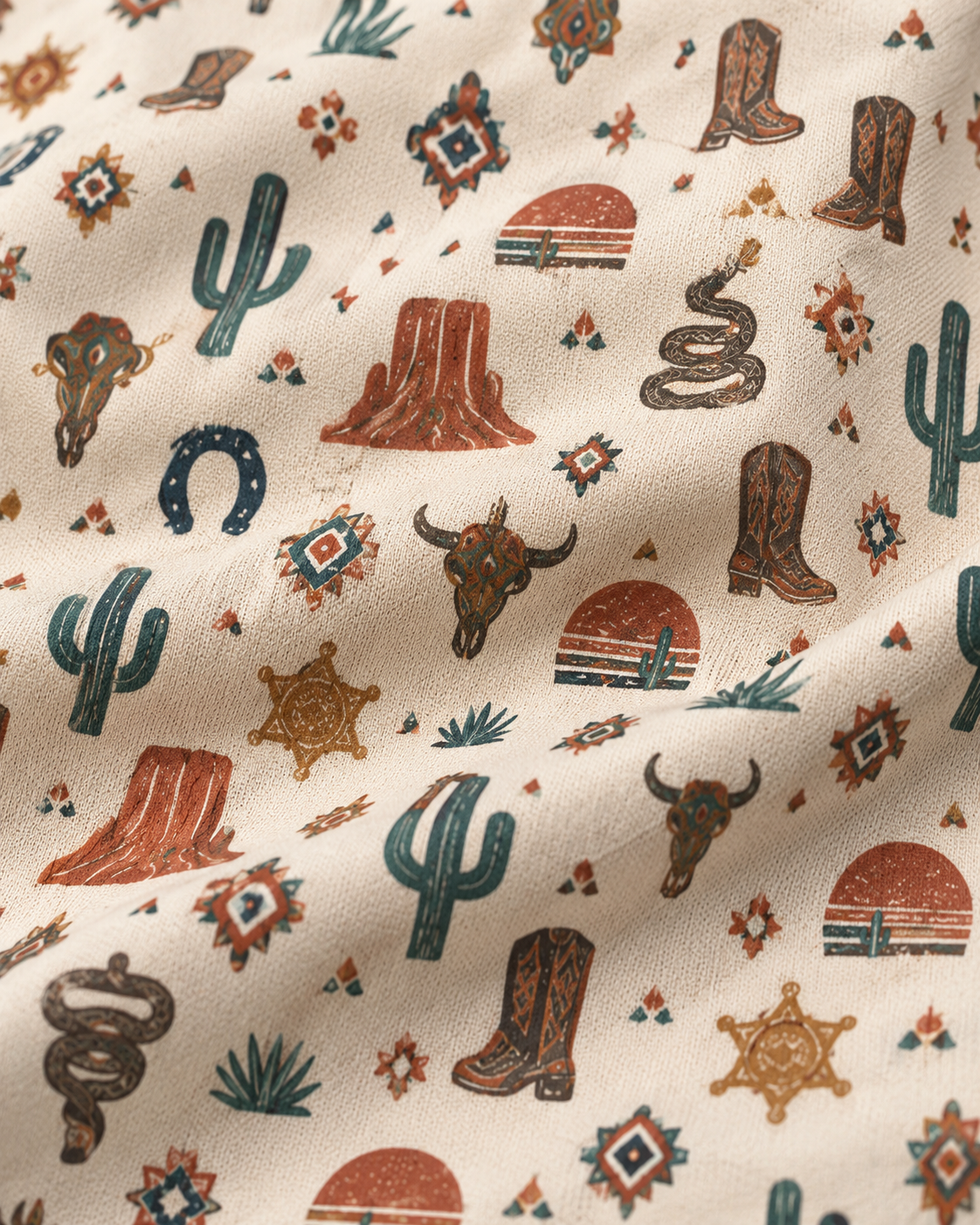 Desert Outlaw Western Quarter-Zip Pullover