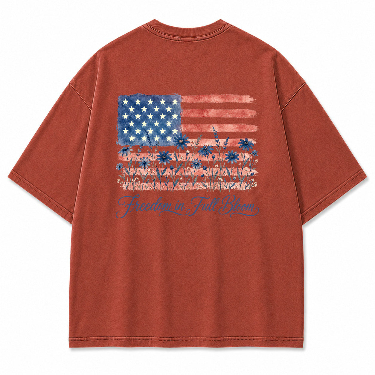 Liberty Bloom Wildflower Flag Graphic T-Shirt