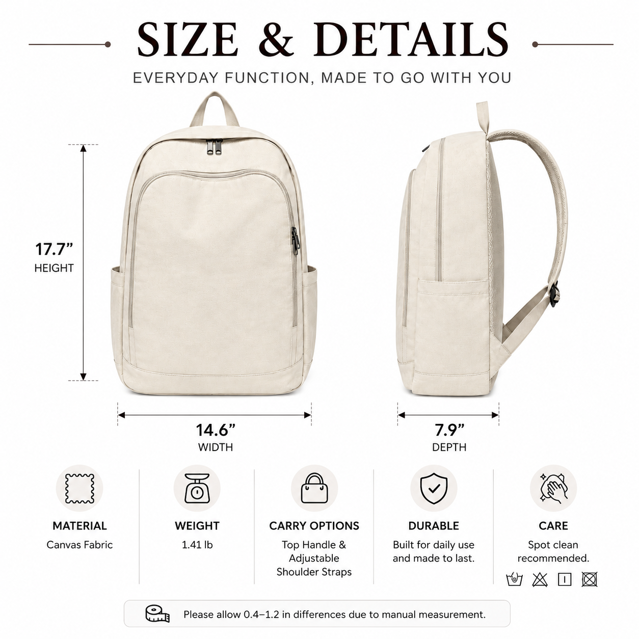 Moon Phase Graphic Backpack