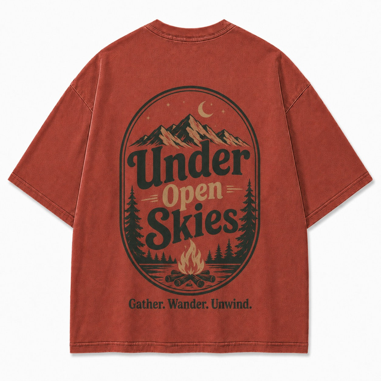 Under Open Skies Campfire Graphic Tee