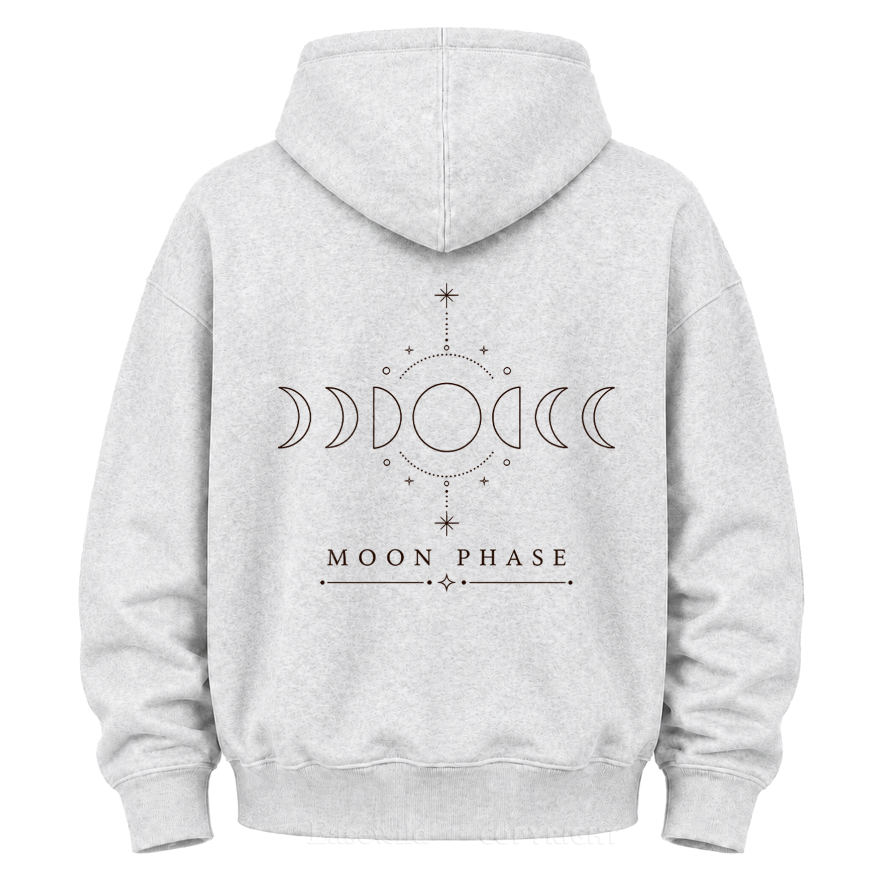 Kapuzenpullover mit Mondphasengrafik