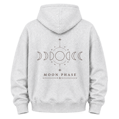 Kapuzenpullover mit Mondphasengrafik