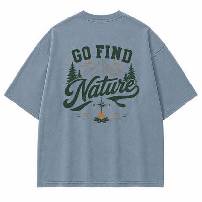 Go Find Nature Graphic T-Shirt