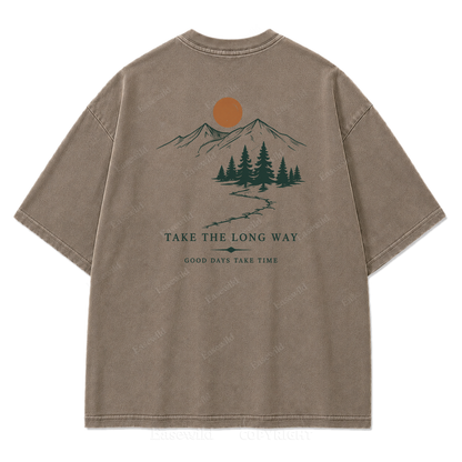 Take the Long Way Print Tee
