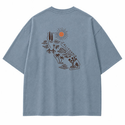 California State Outline Graphic T-Shirt