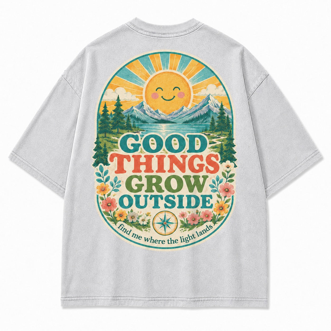 Good Things Grow Outside Washed T-Shirt