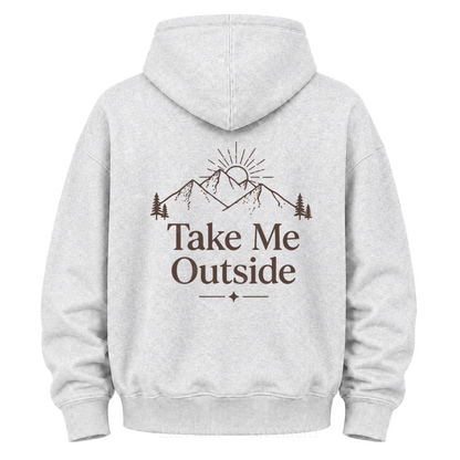 Take Me Outside Mountain Grafik-Kapuzenpullover