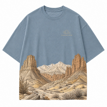 Canyon Wind Desert Horizon Graphic T-Shirt