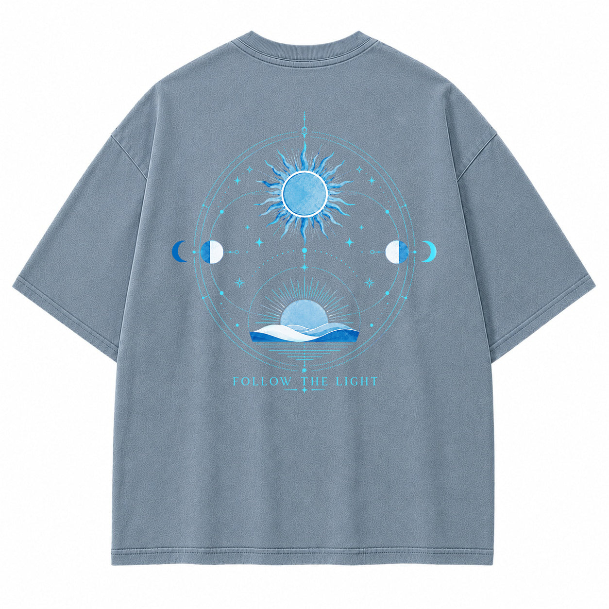 Follow The Light Solar Compass Graphic T-Shirt