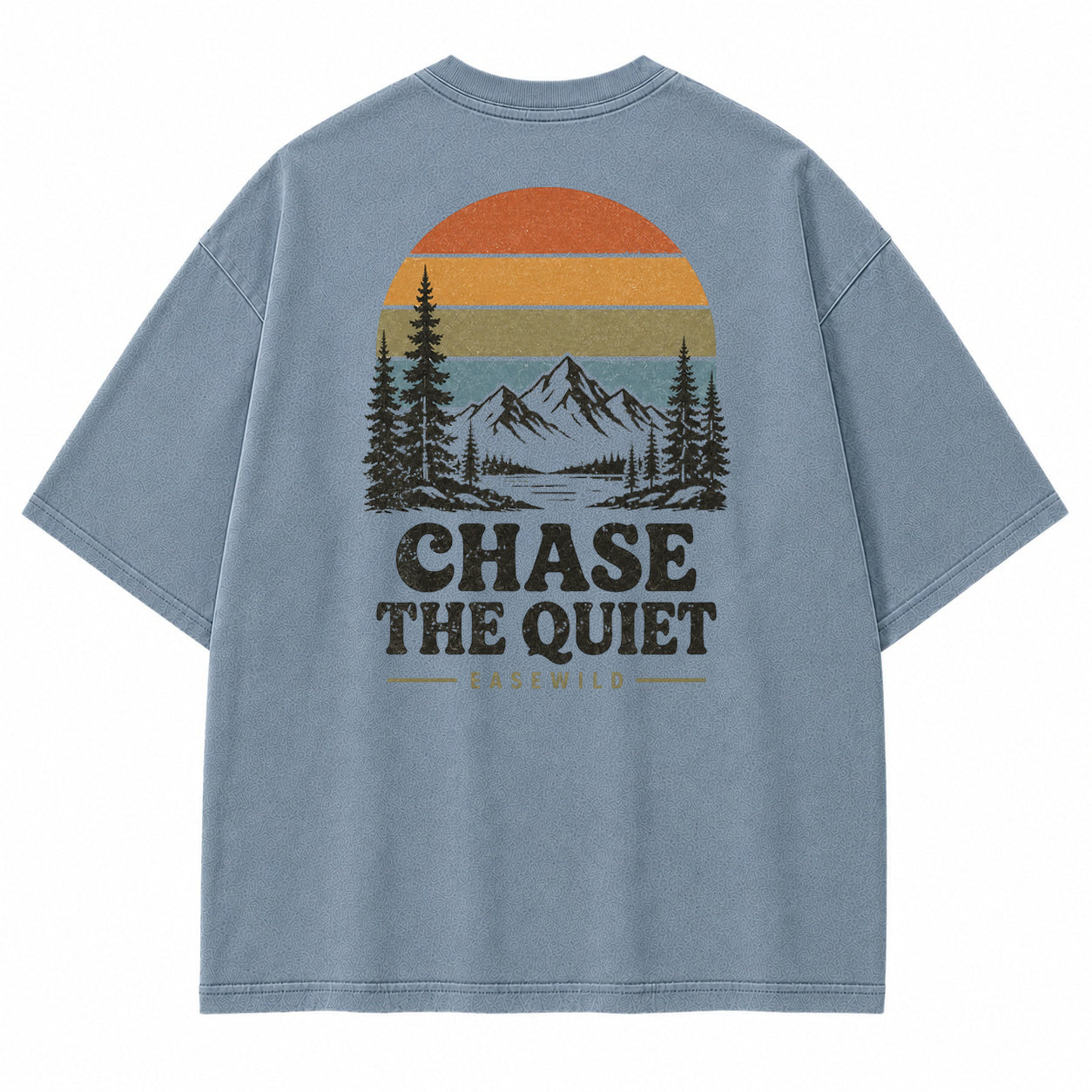 Vintage Berg Sonnenuntergang Grafik T-Shirt