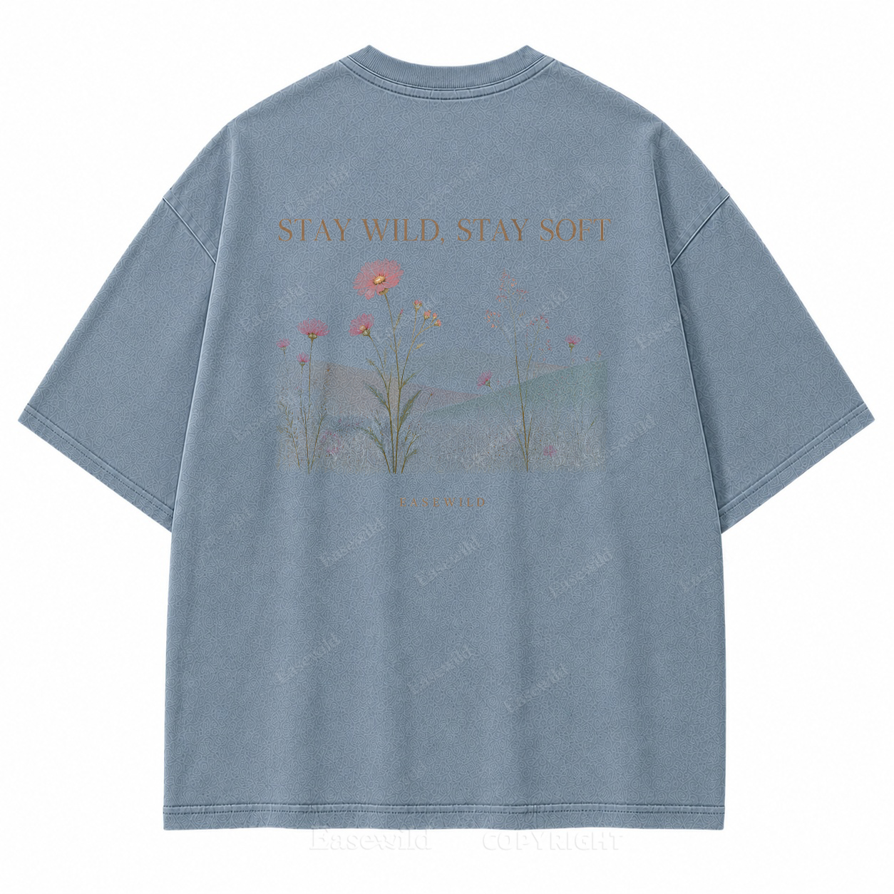 Stay Wild, Stay Soft Washed Back Print Tee
