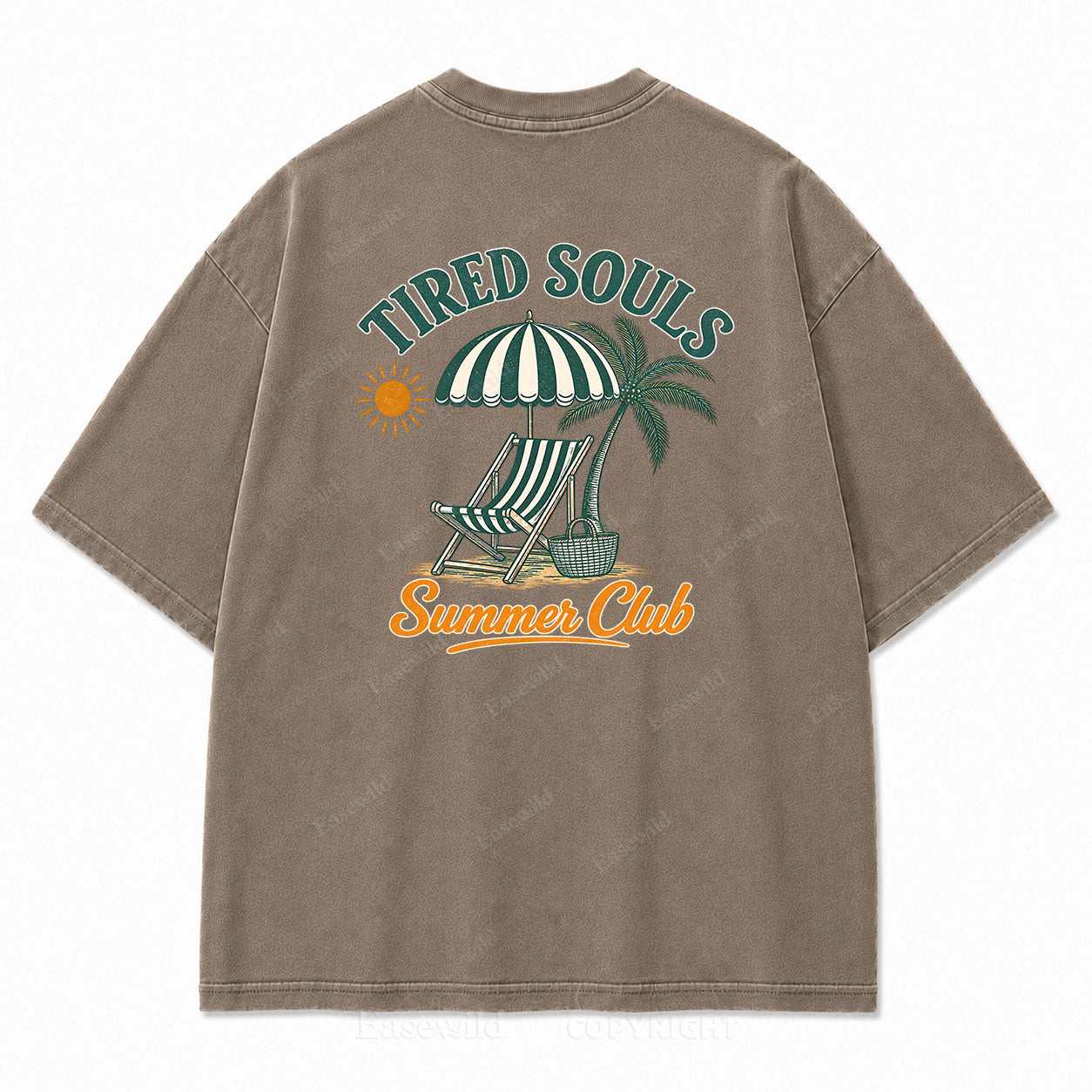Tired Souls Summer Club Washed Print Tee