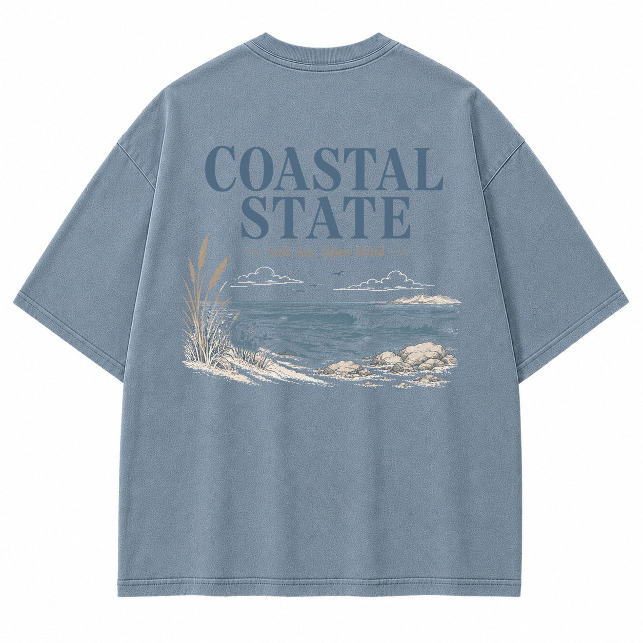 Coastal State Ocean Shore Graphic T-Shirt