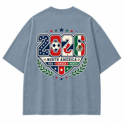2026 North America Football Graphic T-Shirt
