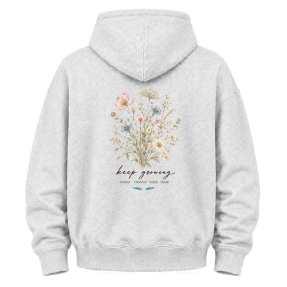 Keep Growing Wildflower Graphic Hoodie