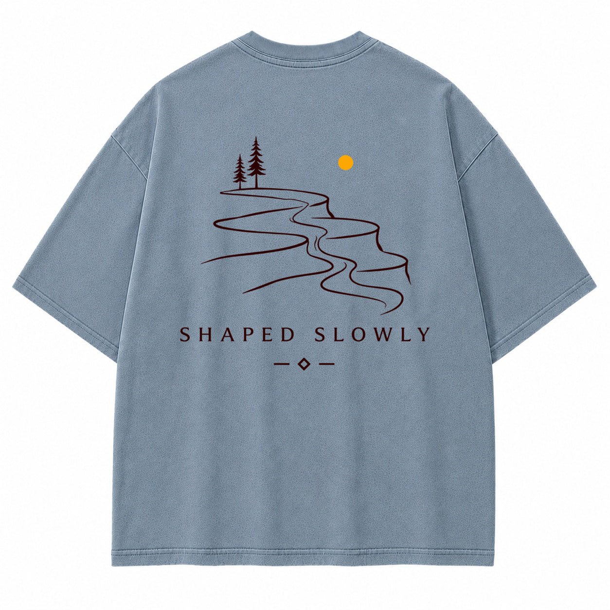 Shaped Slowly Canyon River Graphic T-Shirt