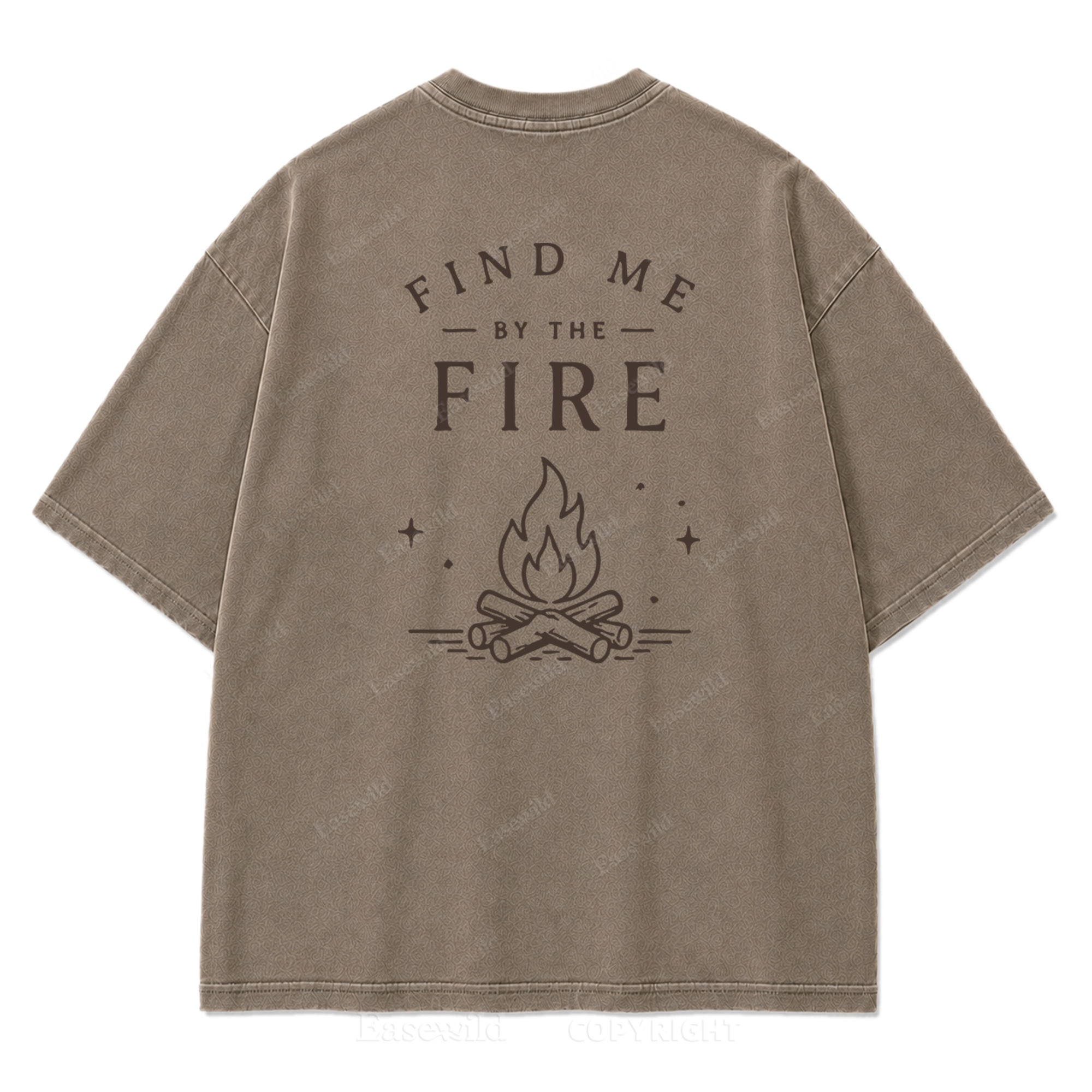 Find Me by the Fire Washed Print Tee