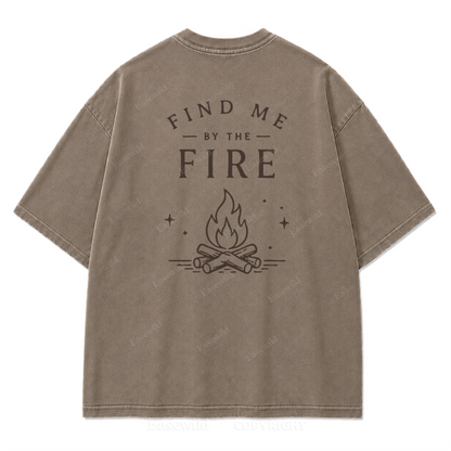 Find Me by the Fire Washed Print Tee