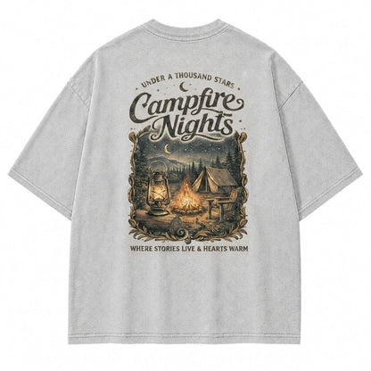 Where Stories Live Campfire Nights Graphic Tee