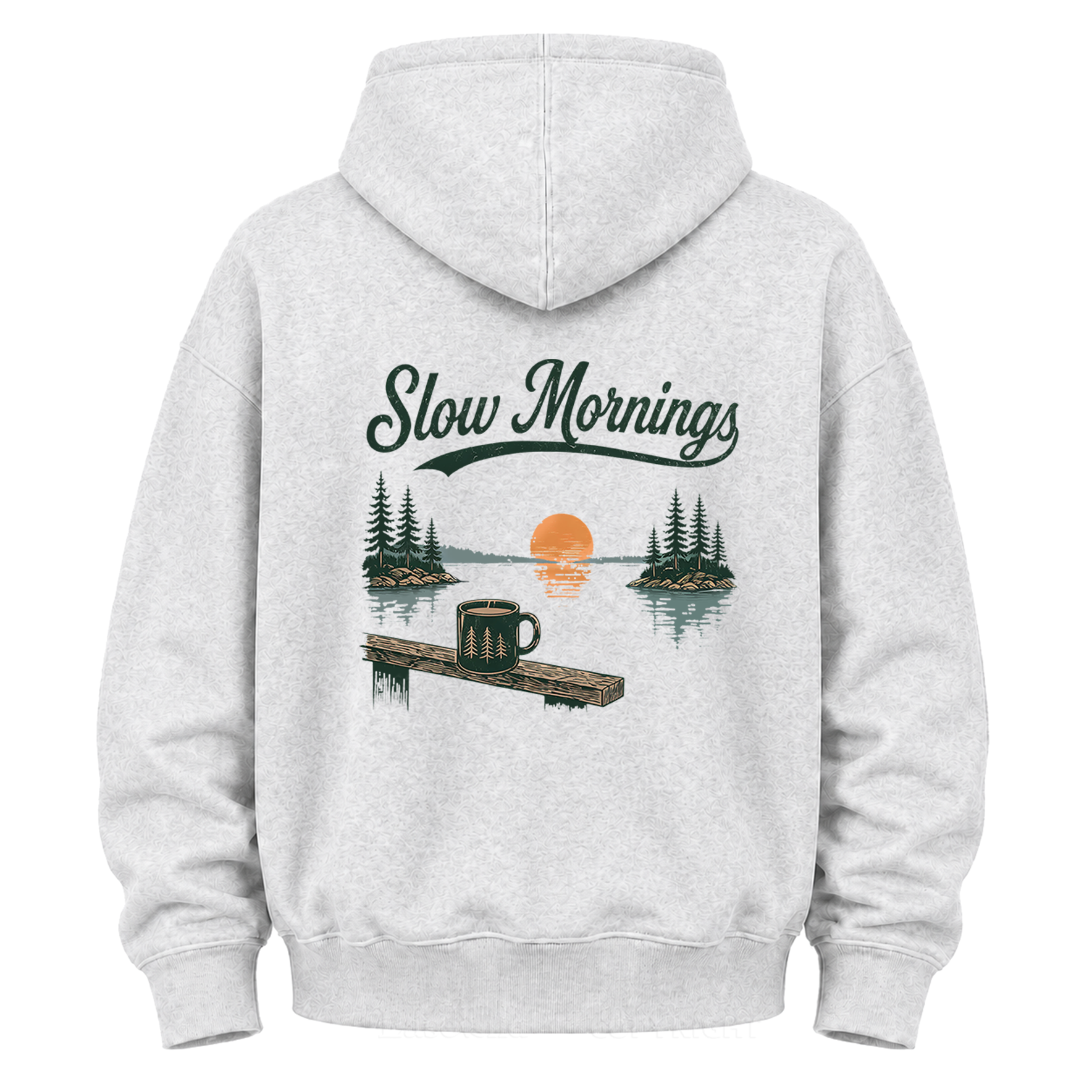 Morgenstunden am See Grafik-Hoodie