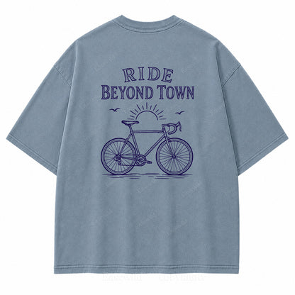 Ride Beyond Town Graphic Back Print Tee