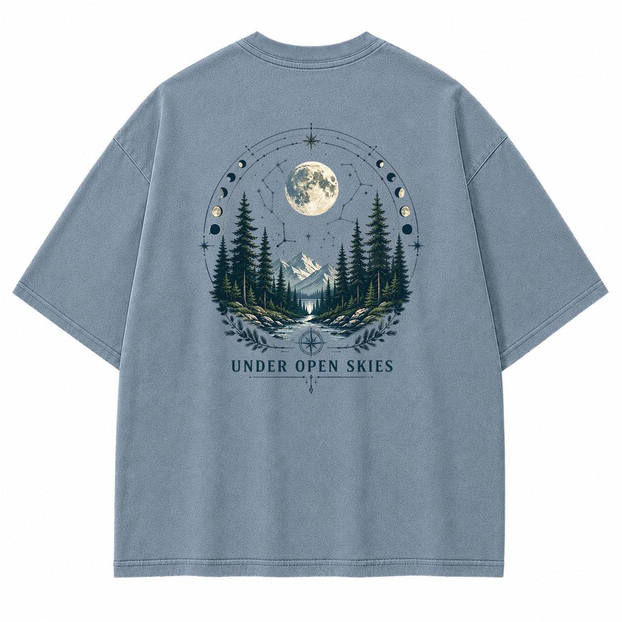 Moonlit Wildwood Compass Graphic T-Shirt