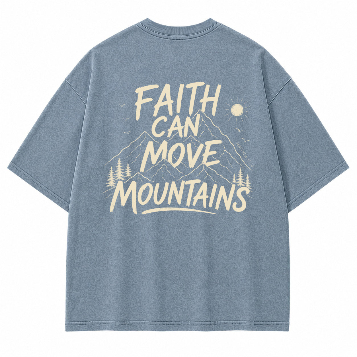 Faith Mountains Line Art Graphic T-Shirt
