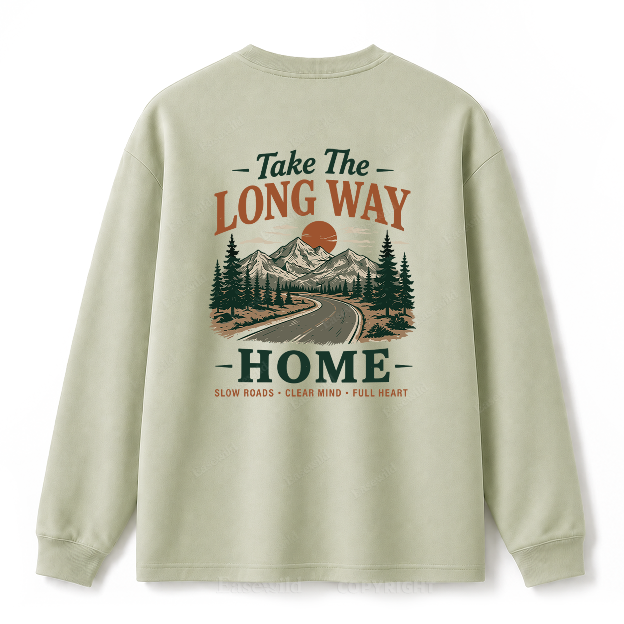 Take the Long Way Home Graphic Long Sleeve Tee