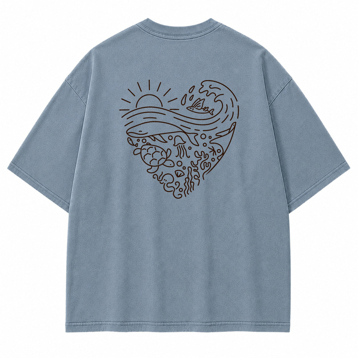 Coastal Wave Harmony Graphic T-Shirt