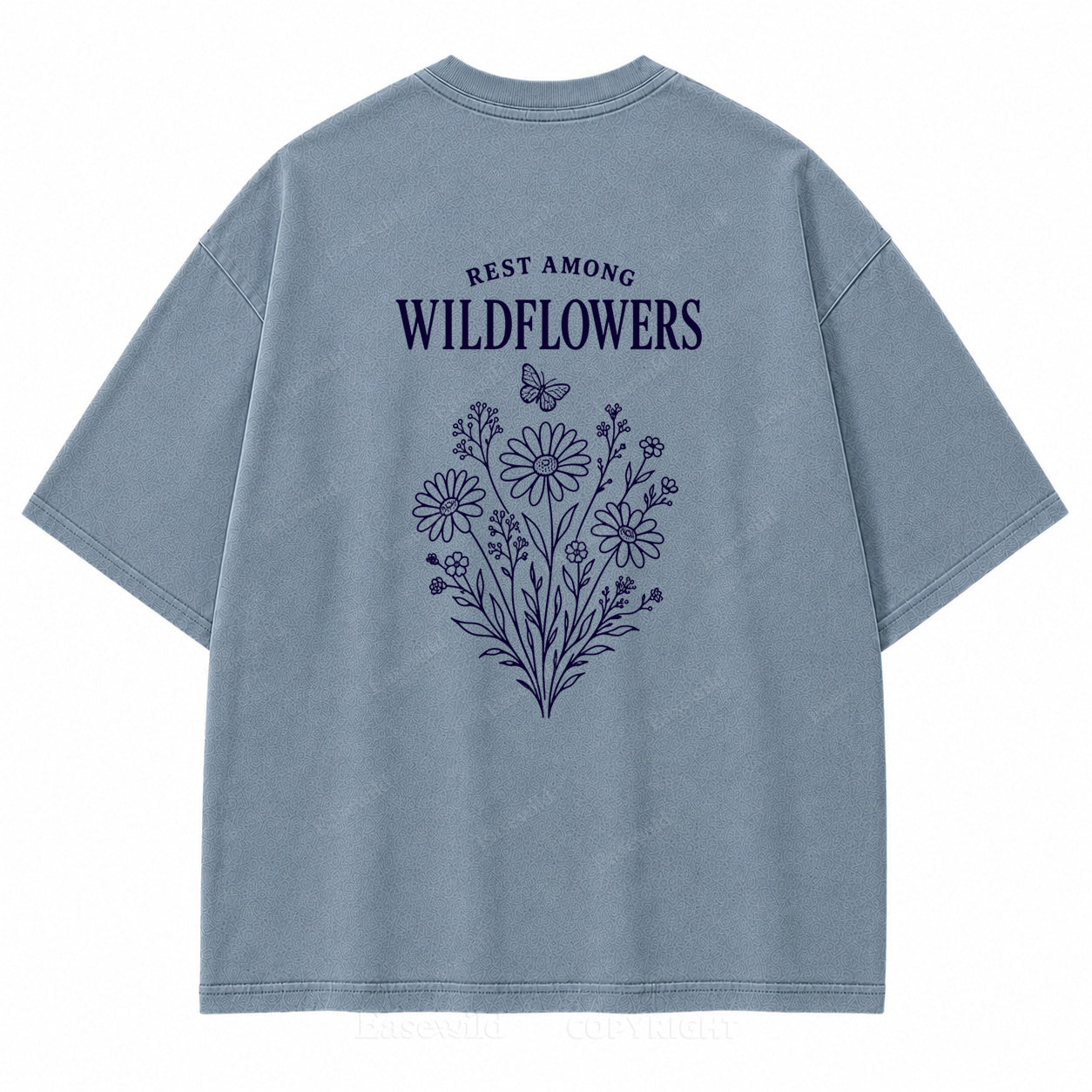 Rest Among Wildflowers Graphic Back Print Tee