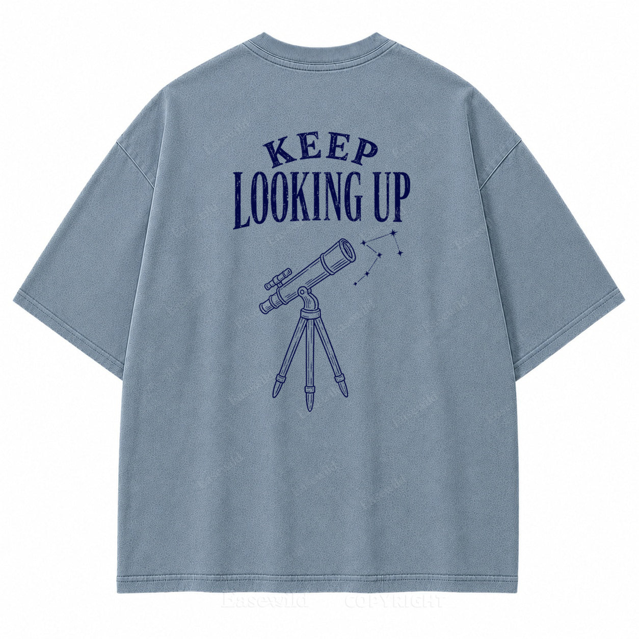 Keep Looking Up Graphic Back Print Tee