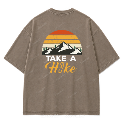 Trail Mood – Take A Hike Washed Print Tee