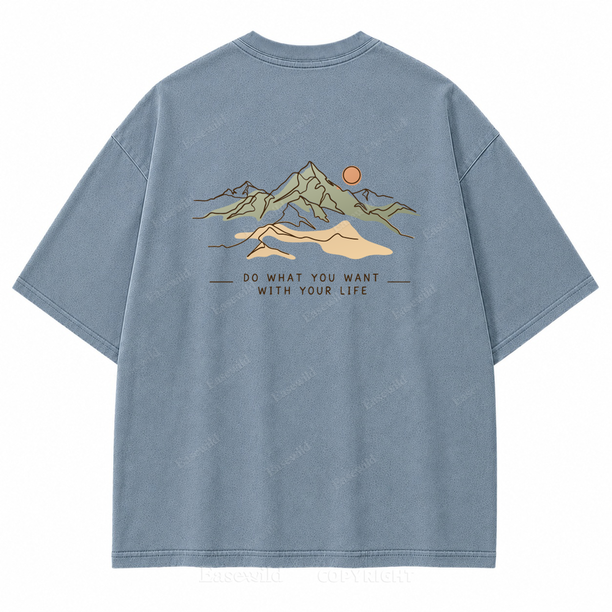 Do What You Want with Your Life Washed Back Print Tee