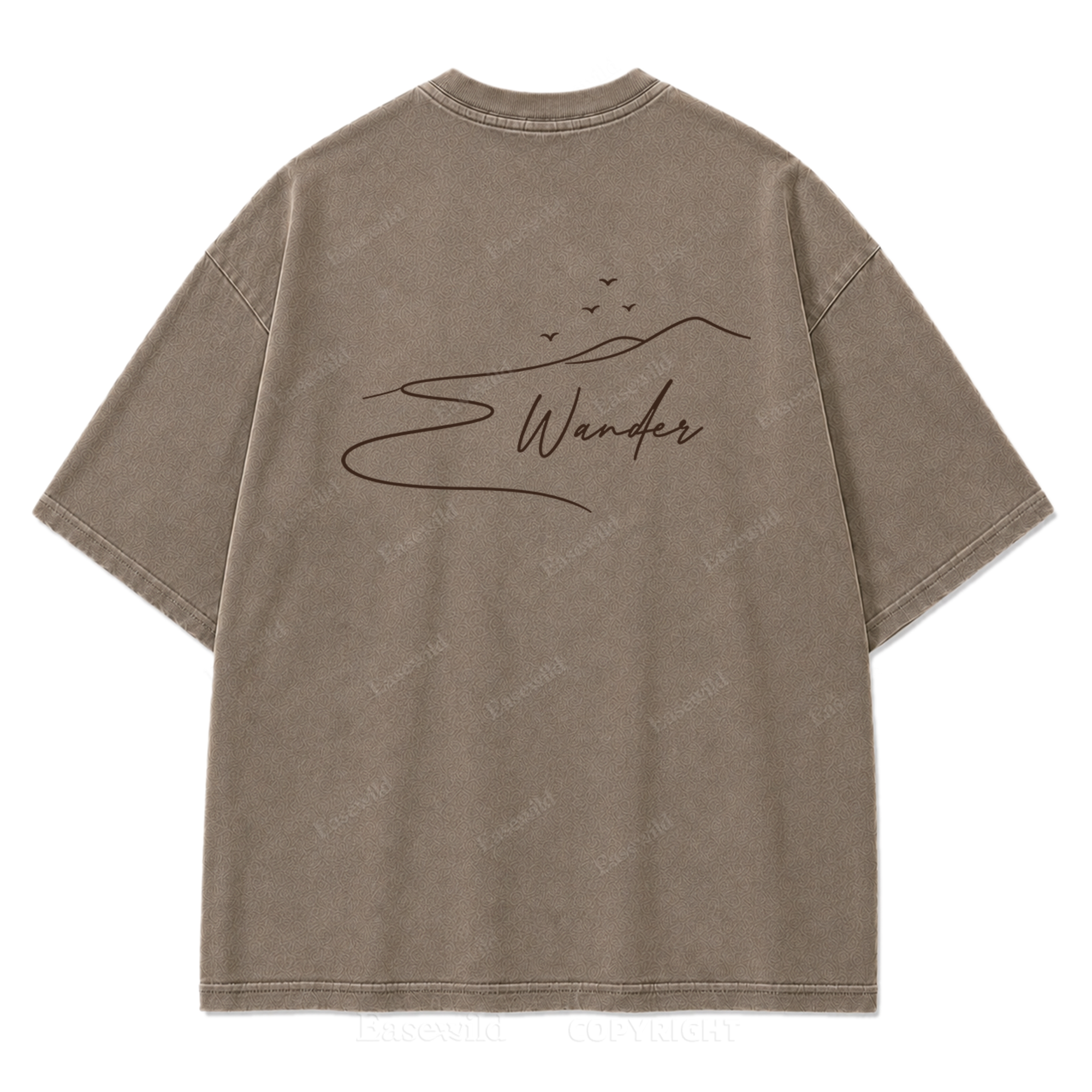 Where the Road Softens Washed Print Tee