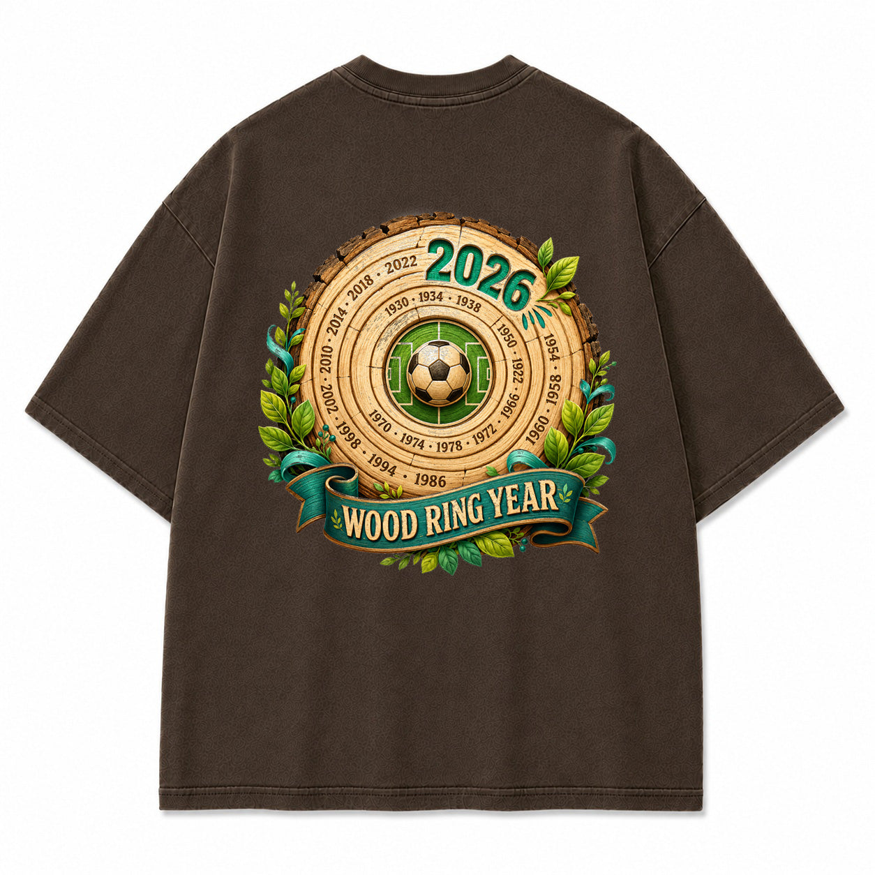 Wood Ring Year 2026 Vintage Graphic T-Shirt