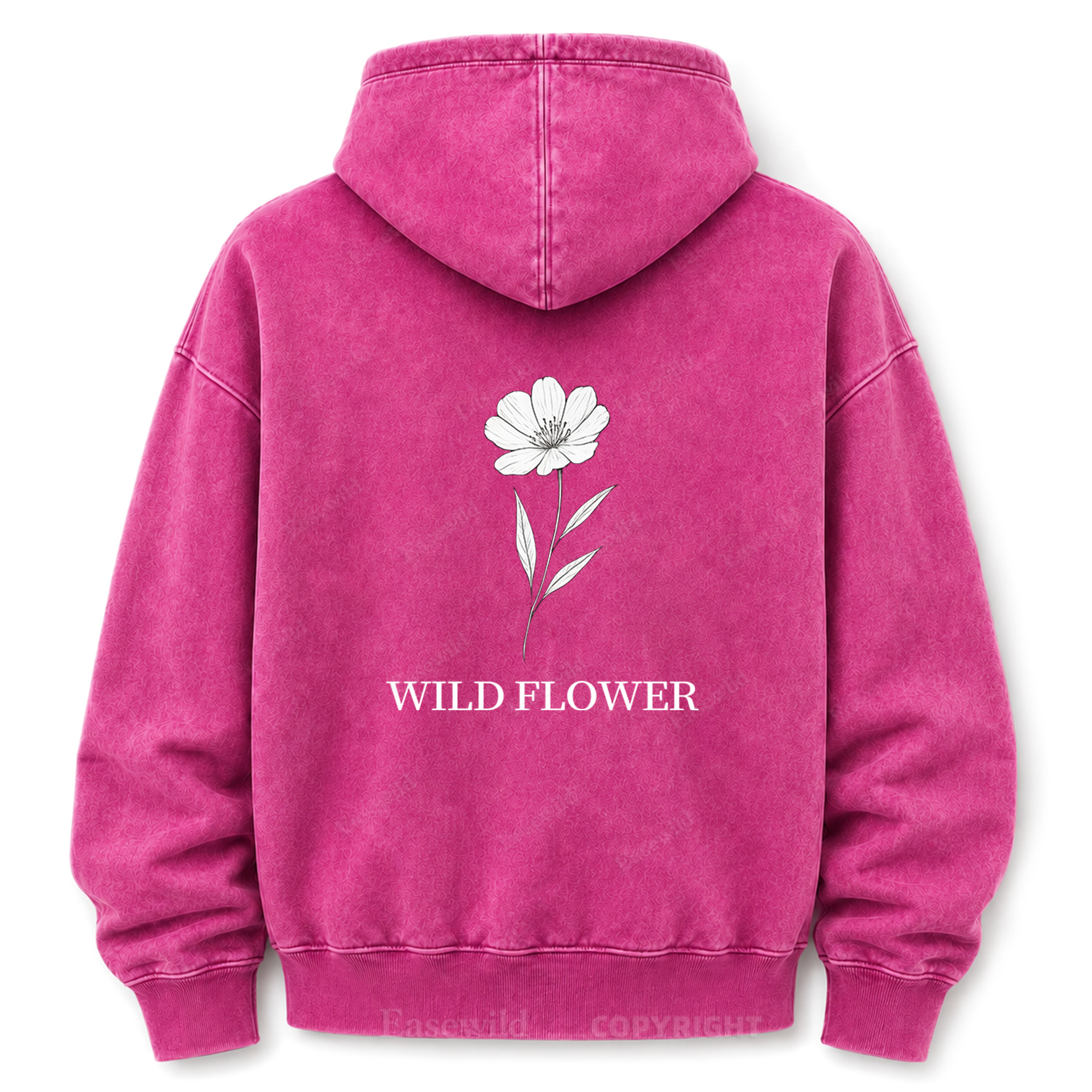 Wildflower Bouquet Washed Graphic Hoodie
