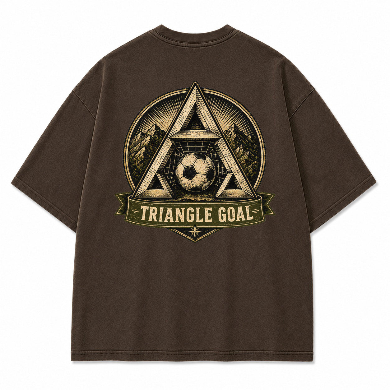 Triangle Goal Vintage Graphic T-Shirt